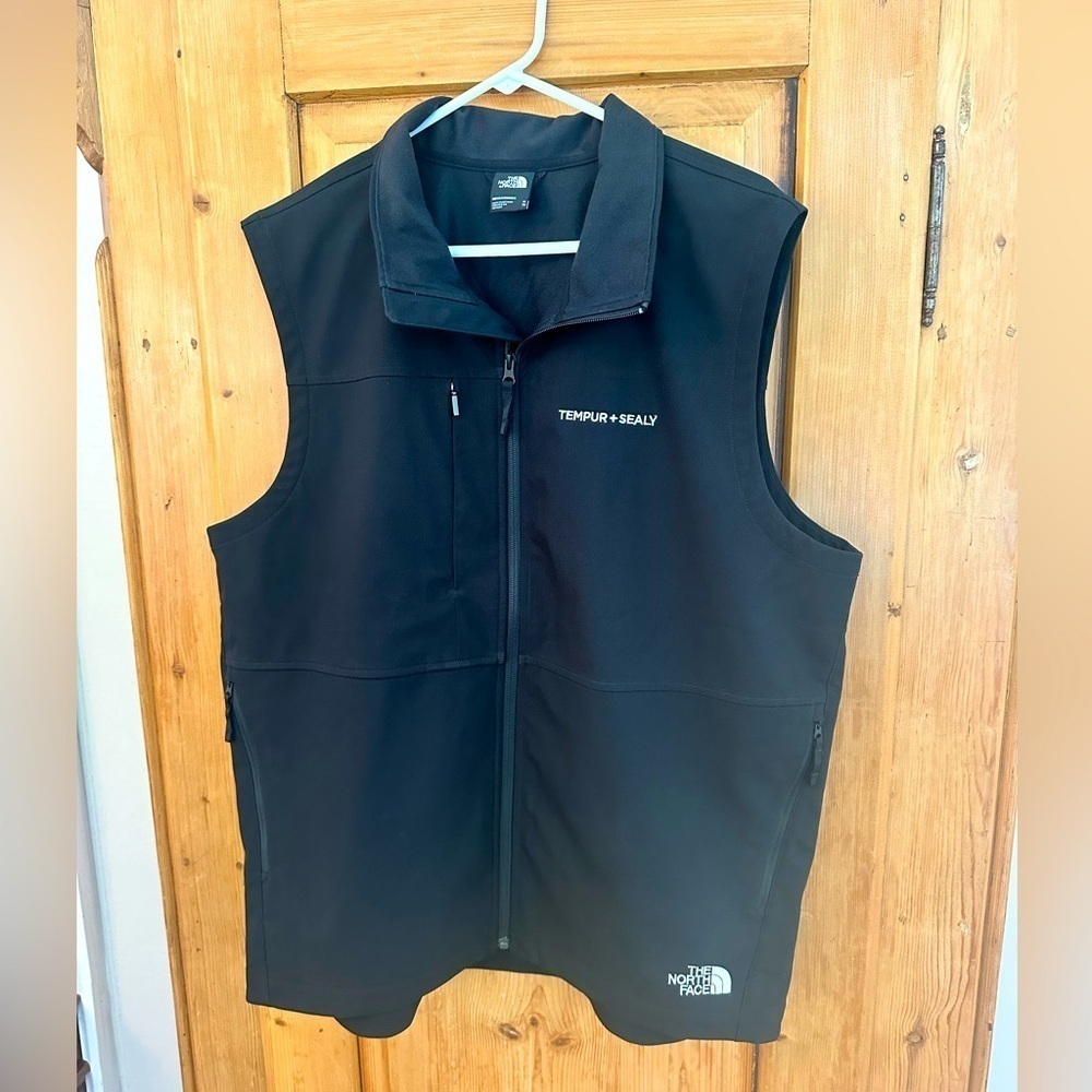 The North Face Men's Black Ridgewall Soft Shell Vest Like New Size XL
